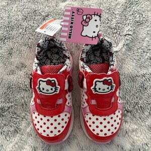 Hello Kitty Red and White Kids Shoes- light up